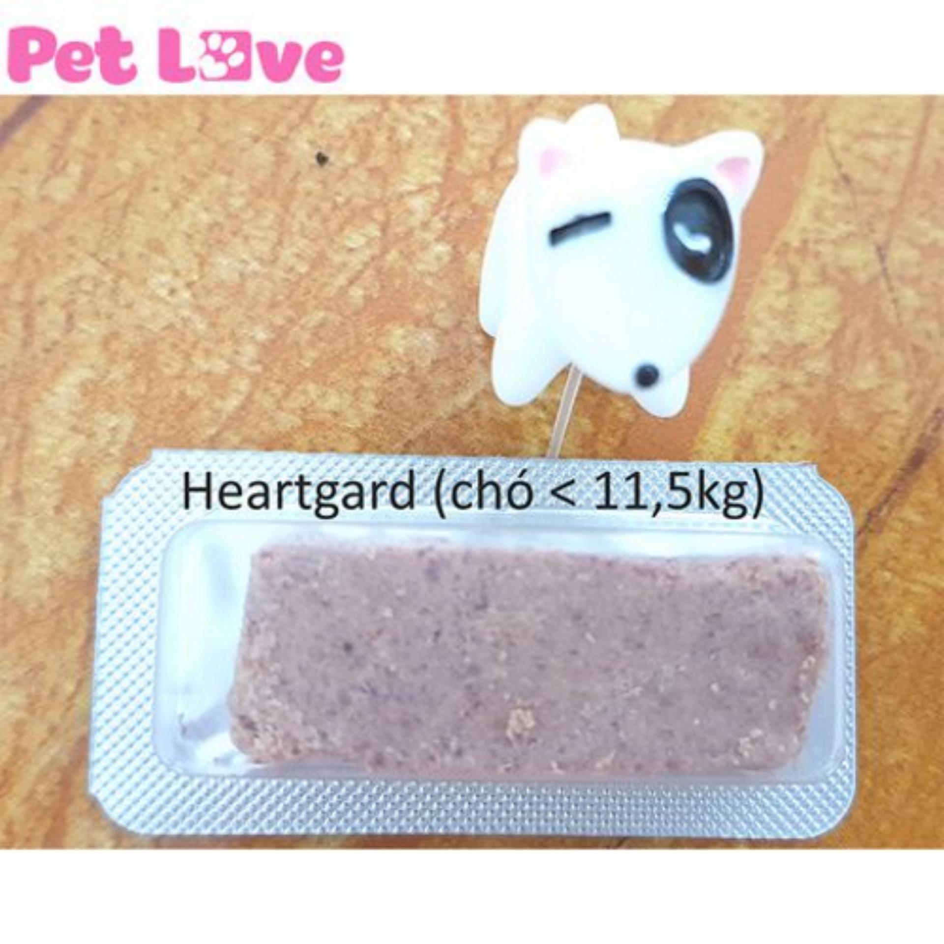 1 viên Heartgard phòng giun tim, giun đũa, giun móc (chó dưới 11,5kg)