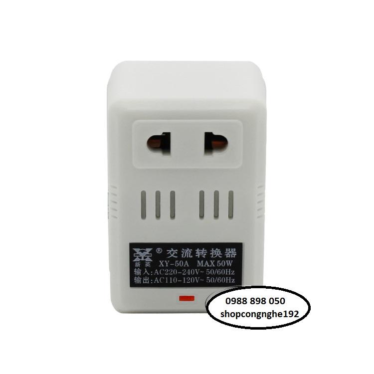 BỘ ĐỔI NGUỒN 220V SANG 110V/100V/120V- MAX 50W - LOẠI TỐT chỉ phù hợp cho thiết bị dưới 30w