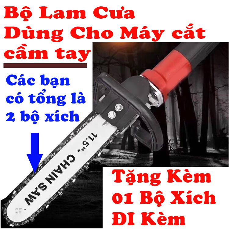 Bộ Lam cưa xích máy mài + Tặng kèm thêm 1 bộ xích dự phòng; Bộ lam cưa xích dùng cho máy cắt cầm tay + tặng kèm 01 bộ xích dự phòng.