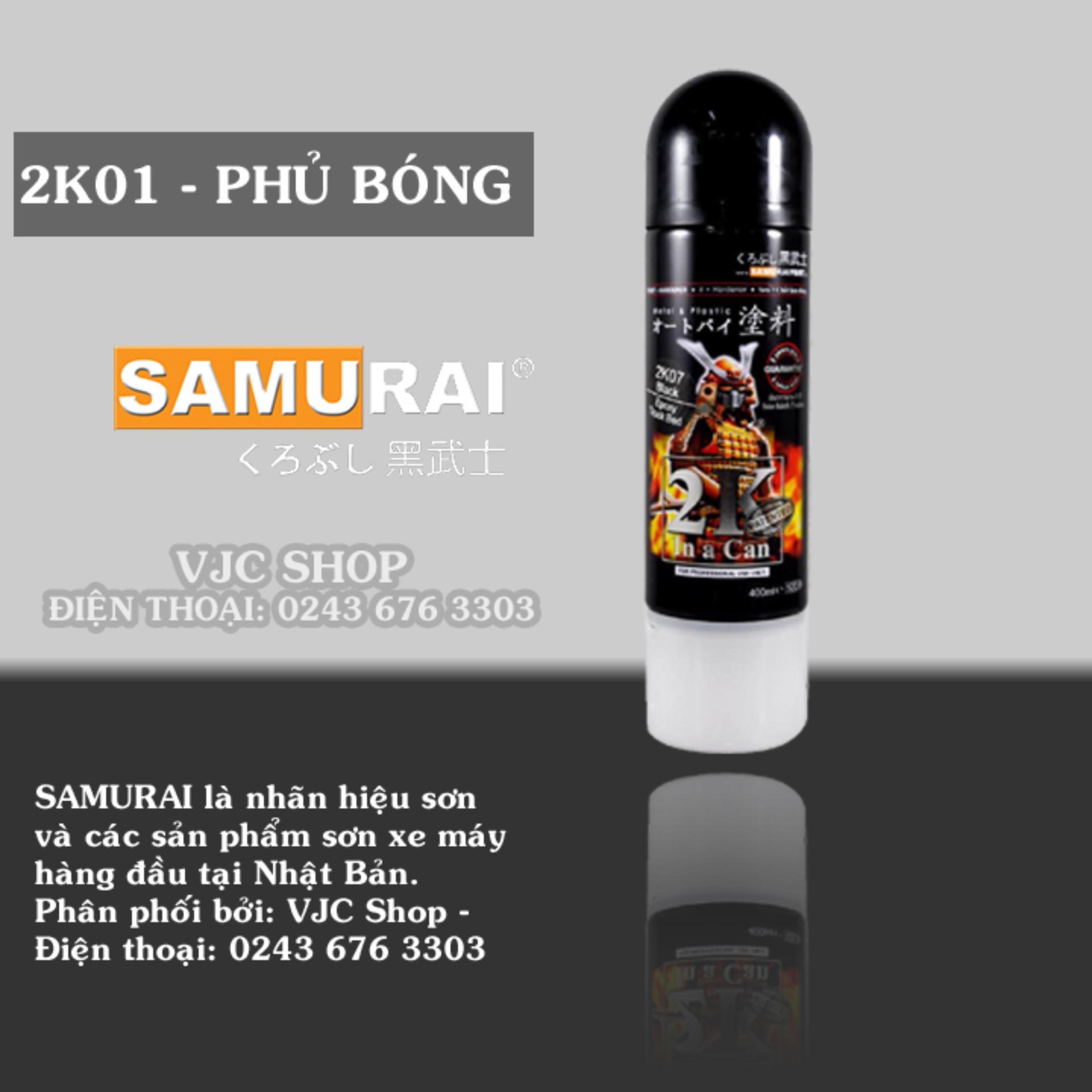 Chai sơn bóng Samurai