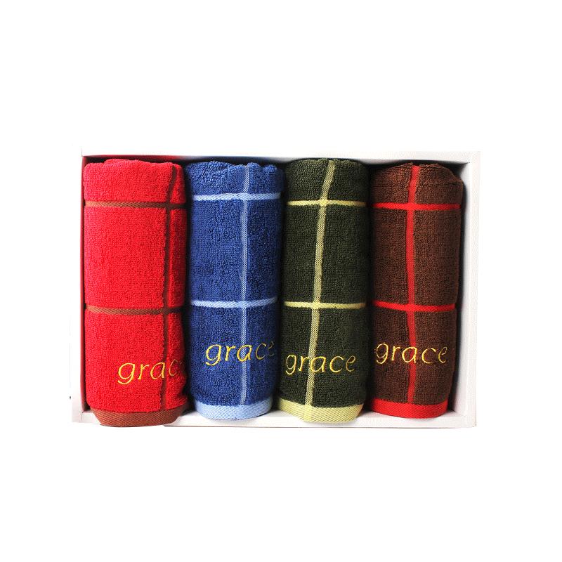 Grace Thoải Mái 100% Cotton Đồng Bằng Hút Nước Khăn Rửa Mặt Khăn Mặt