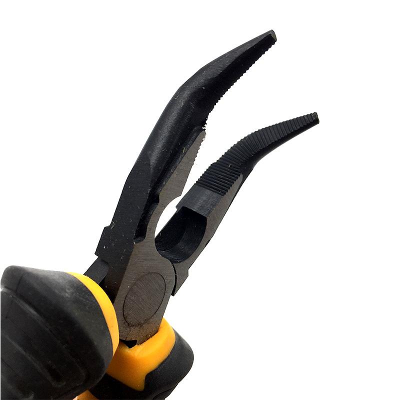 Kìm Răng Mũi Nhọn Cong 45 Độ CN 6" ( 160mm ) Tolsen 10023