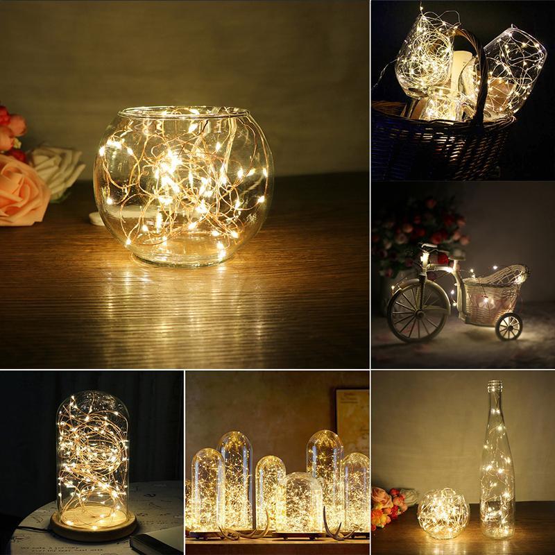 COMBO Đèn Đom Đóm FireFly Light 10M Dùng Pin Tiểu Size AA