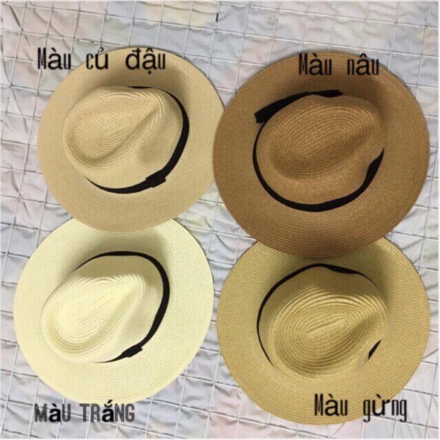 Mũ cói Vintage duyên dáng