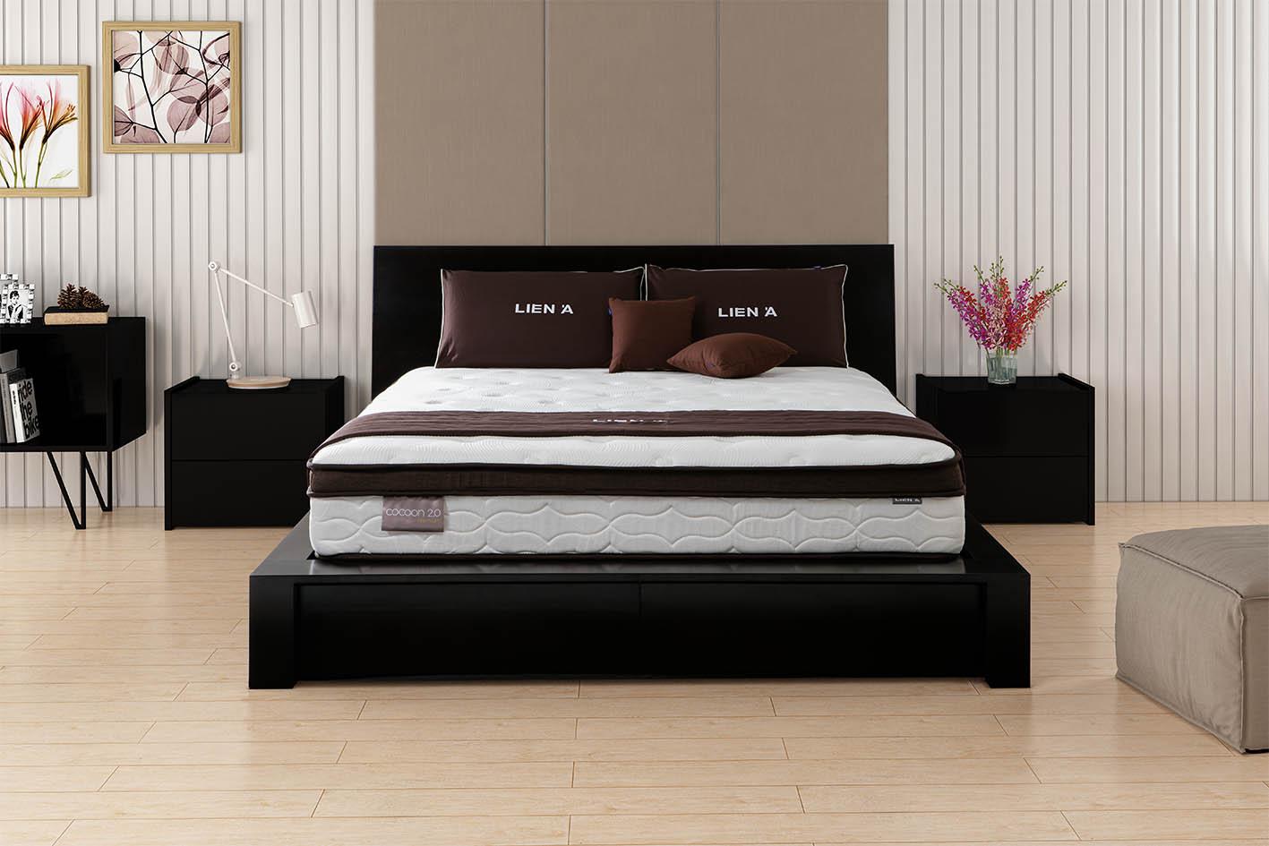 Đệm lò xo túi dòng LÒ XO COCOON 2.0 PREMIUM 180*200*25