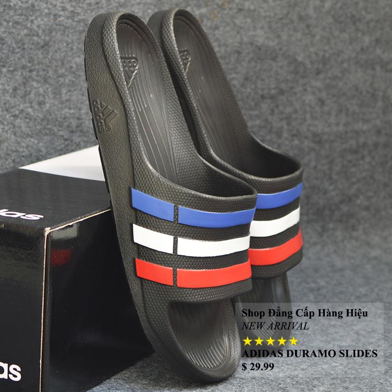 ADIDAS_ DURAMO AUTHENTIC màu đen sọc dương trắng đỏ