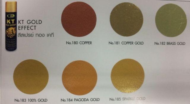 Sơn xịt hiệu ứng xi vàng  ( KT GOLD EFFECT) Bosny