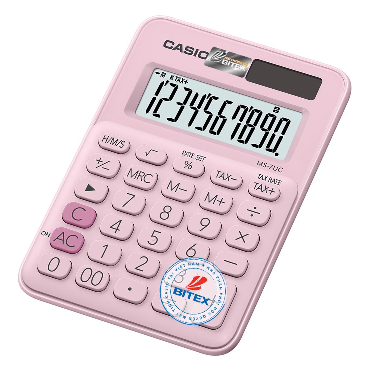 [HCM]Máy tính sắc màu Casio MS7UC