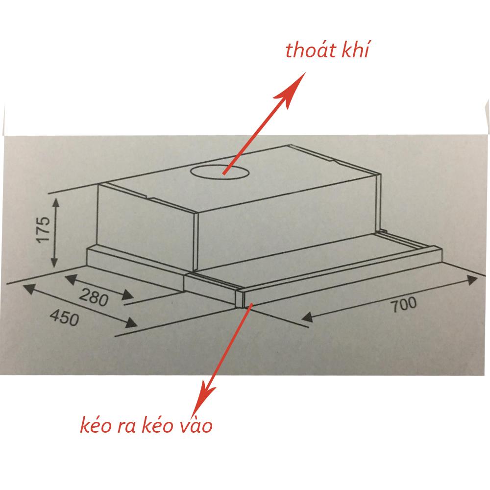 Máy hút mùi canzy cz 7002G