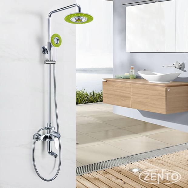 Bộ sen cây tắm nóng lạnh Zento ZT-ZS8098 ( Ghi ) + Tặng 1 vòi xịt vệ sinh Zento ZT5118-1