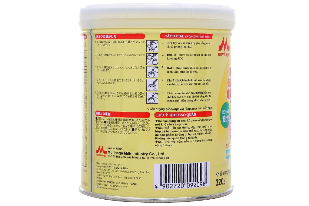 Sữa Morinaga số 2 lon 320gr (cho bé 6 - 36 tháng tuổi)