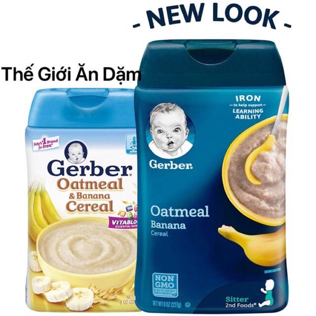Bột Gerber Yến Mạch Chuối 227g
