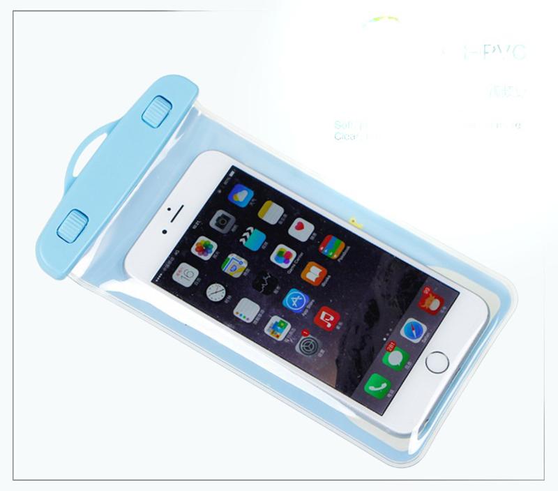 Túi chống nước an toàn cho điện thoại Iphone 5/6/6Plus (Xanh cô ban)