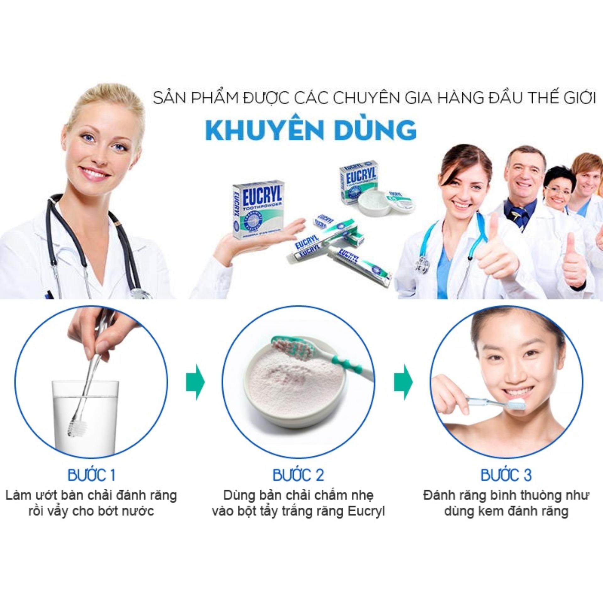 Kem Đánh Trắng Răng Eucryl Toothpaste 50ml