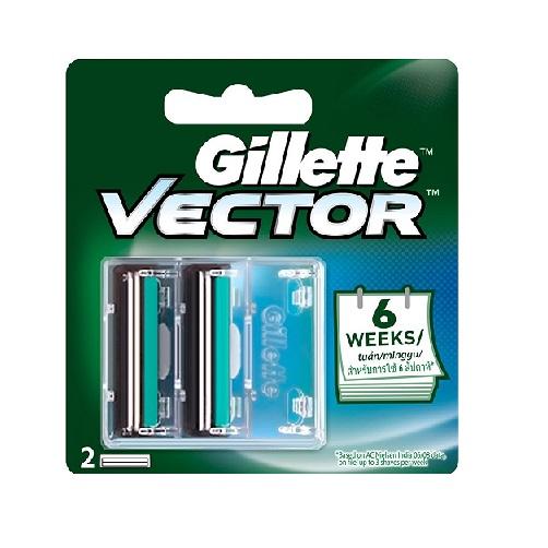 12 vỉ cạo râu 2 lưỡi Gillette Vector đẹp ( 1 hộp)