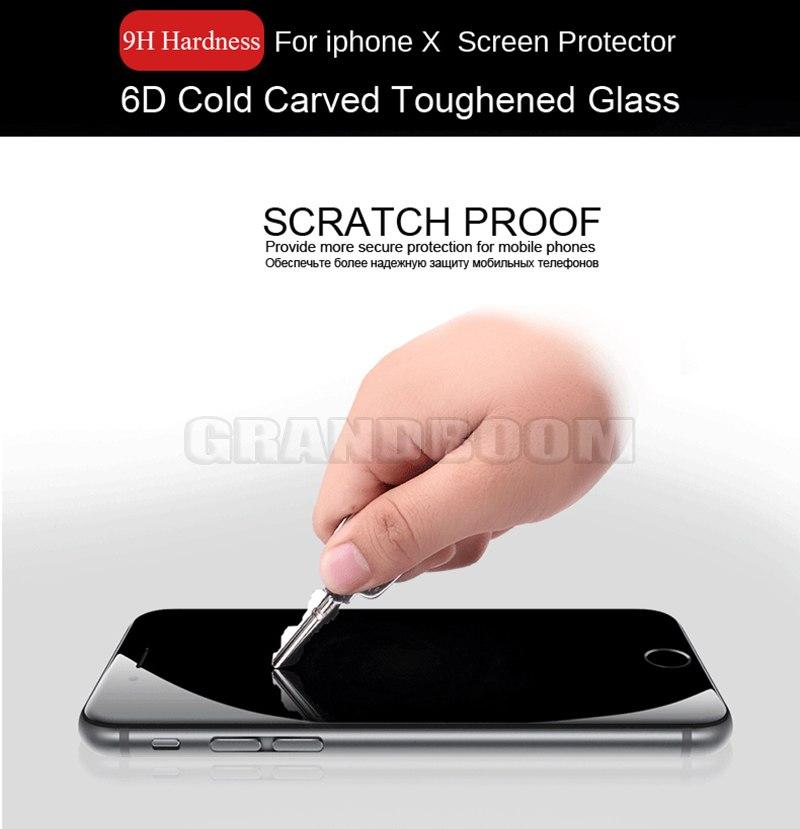 Miếng dán cường lực 6D Full màn cho iPhone Xs Max (6.5 inch) - Đen