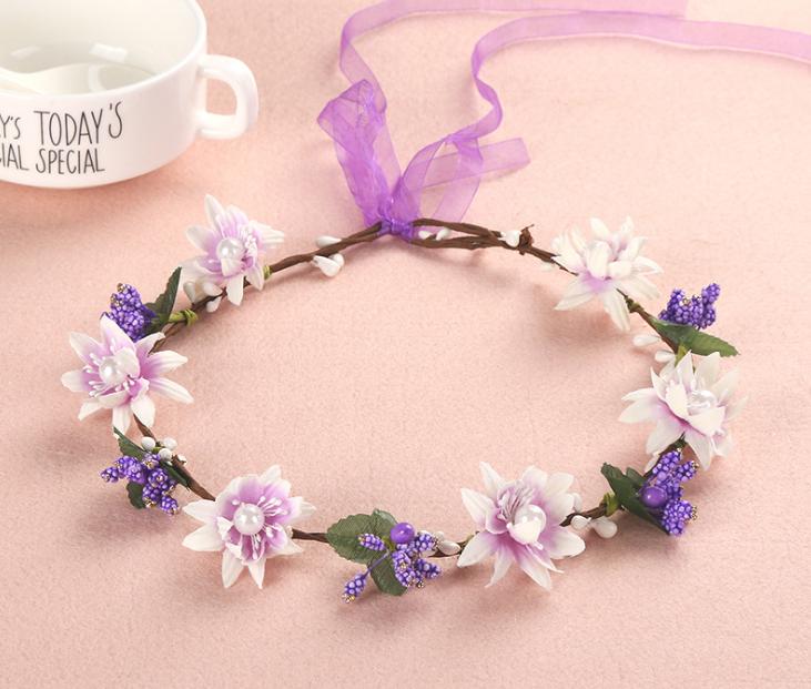 Vòng hoa đội đầu vòng hoa cô dâu vòng hoa chụp hình vòng hoa kỷ yếu vòng hoa cho bé vòng hoa