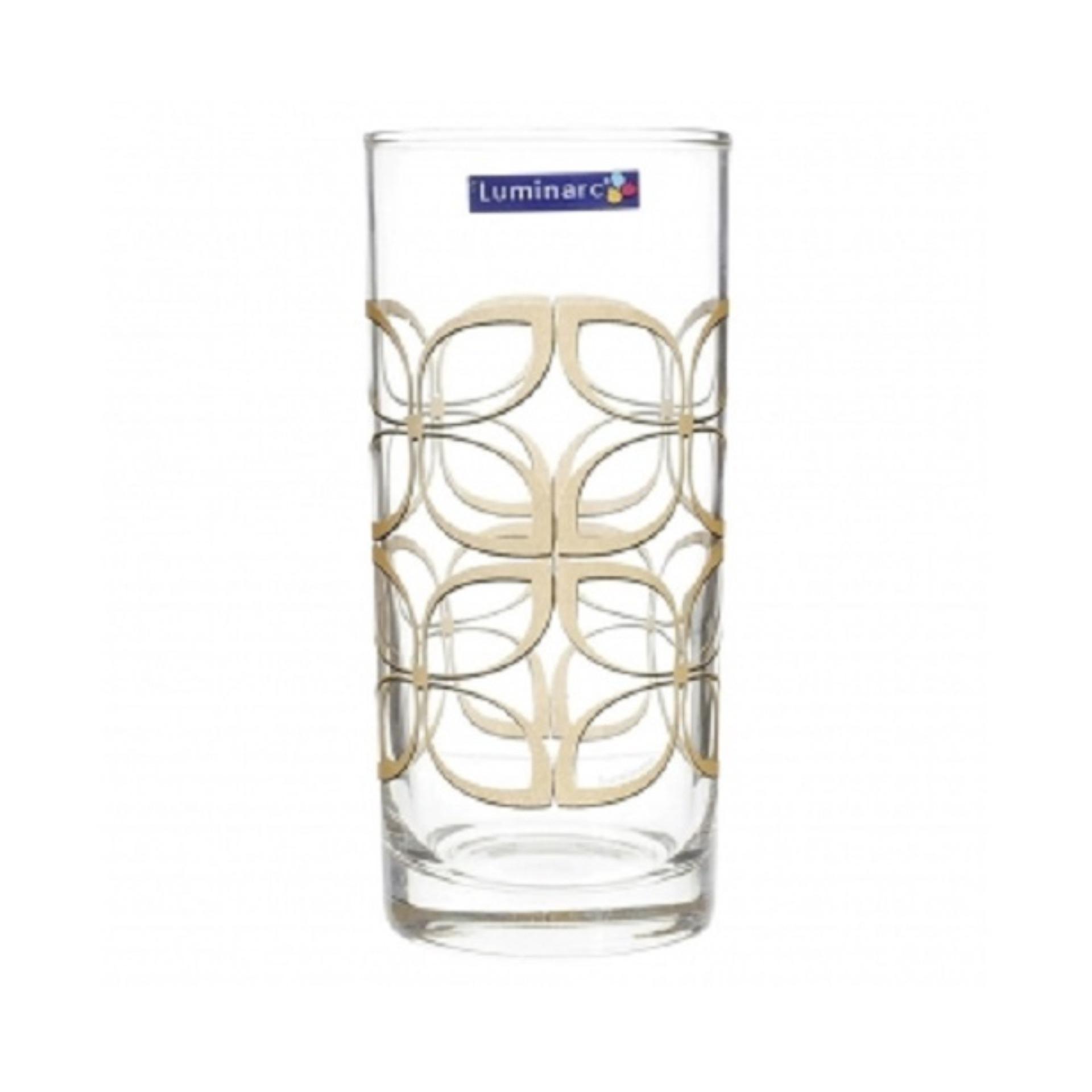 Bộ bình ly thủy tinh Luminarc 7 món Maze Gold