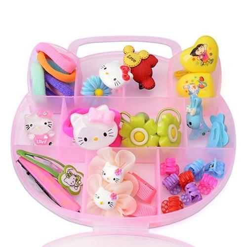 Bộ phụ kiện tóc trẻ em mèo Kitty