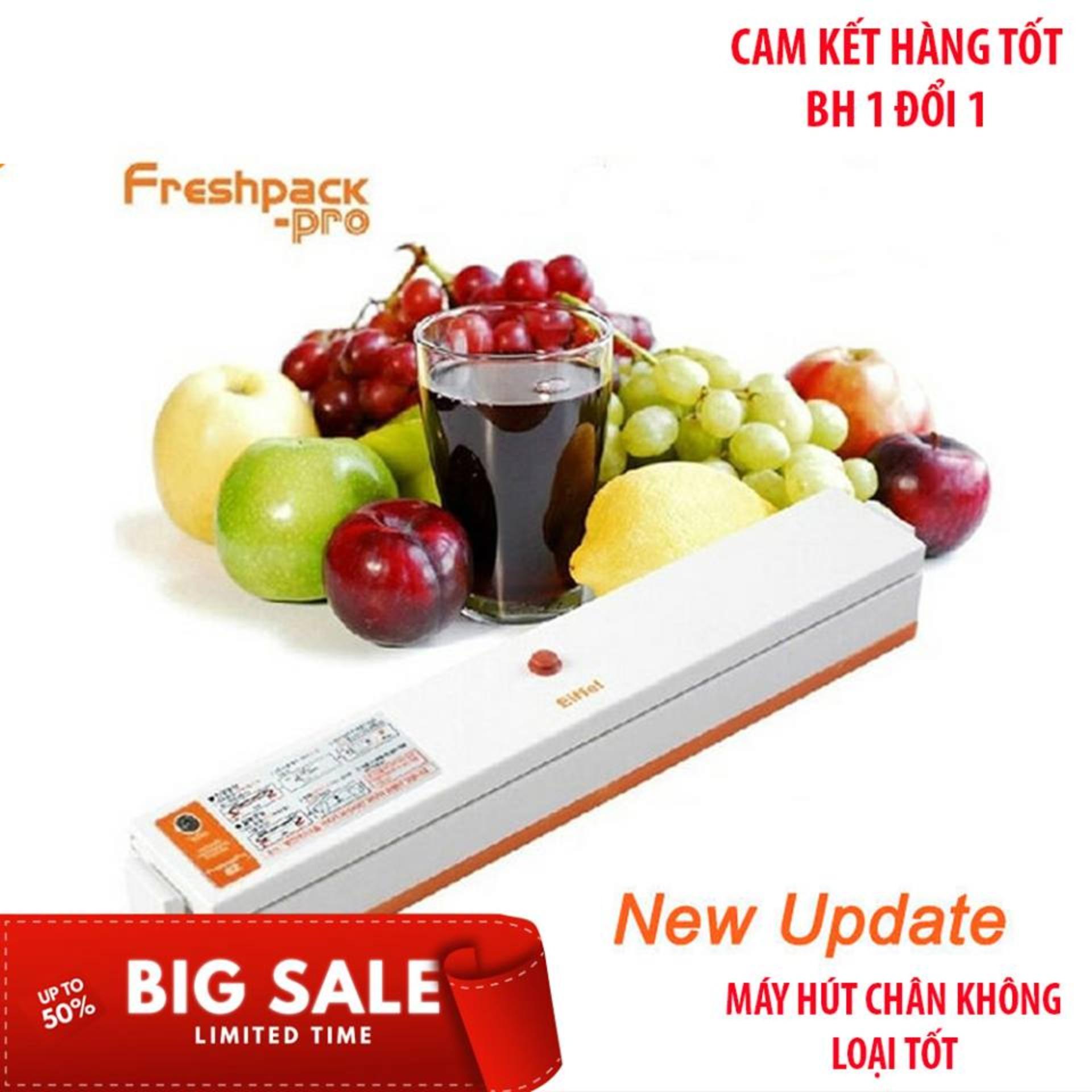 Túi hút chân không tp hcm , Cách hút túi chân không- Máy hút chân không thực phẩm Fresh Pack pro cao cấp đảm bảo thực phẩm tươi lâu hơn, ngon hơn. M91 - Bh uy tín 1 đổi 1 bởi Smart Buy