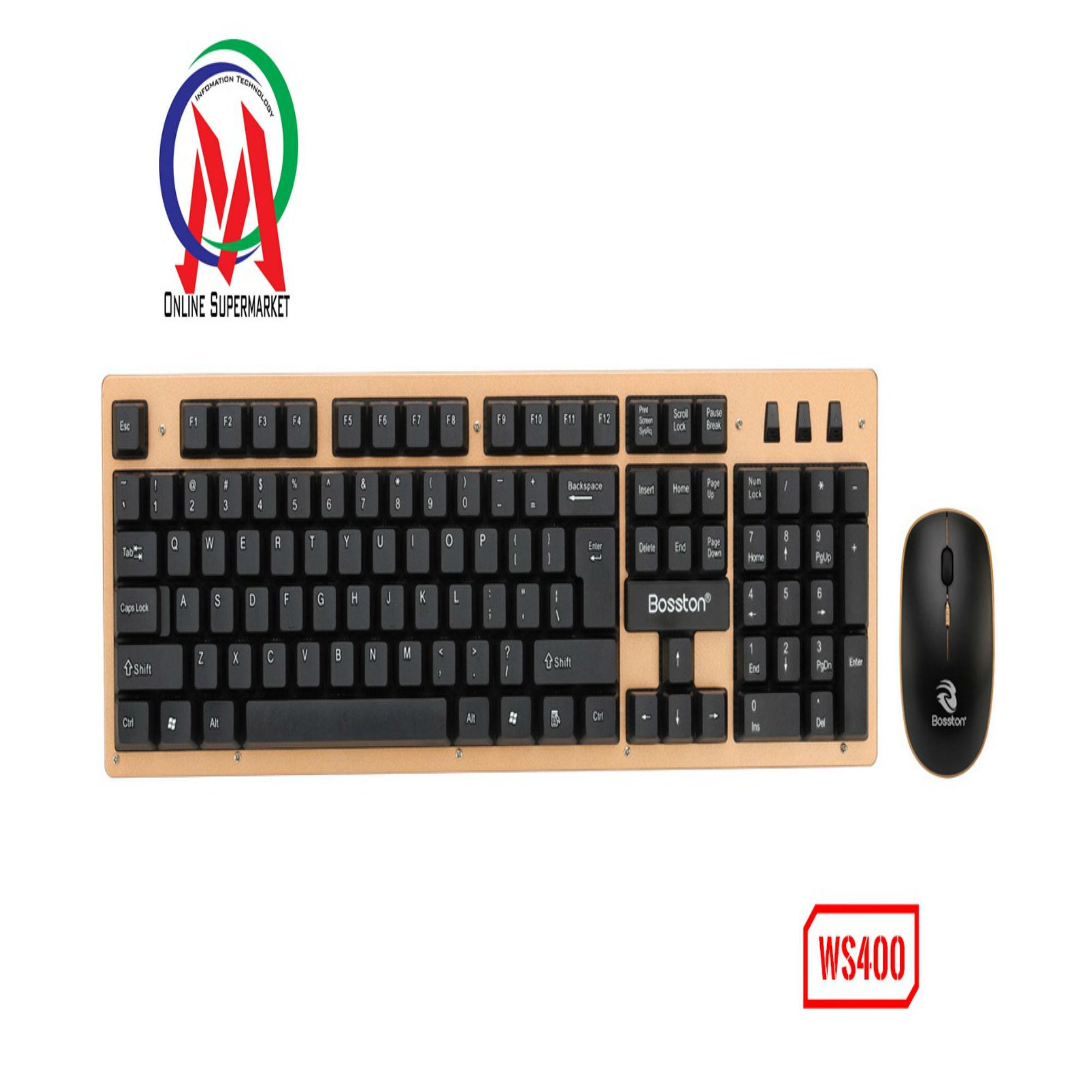[HCM]BÀN PHÍM CHUỘT KO DÂY BOSSTON WS 400