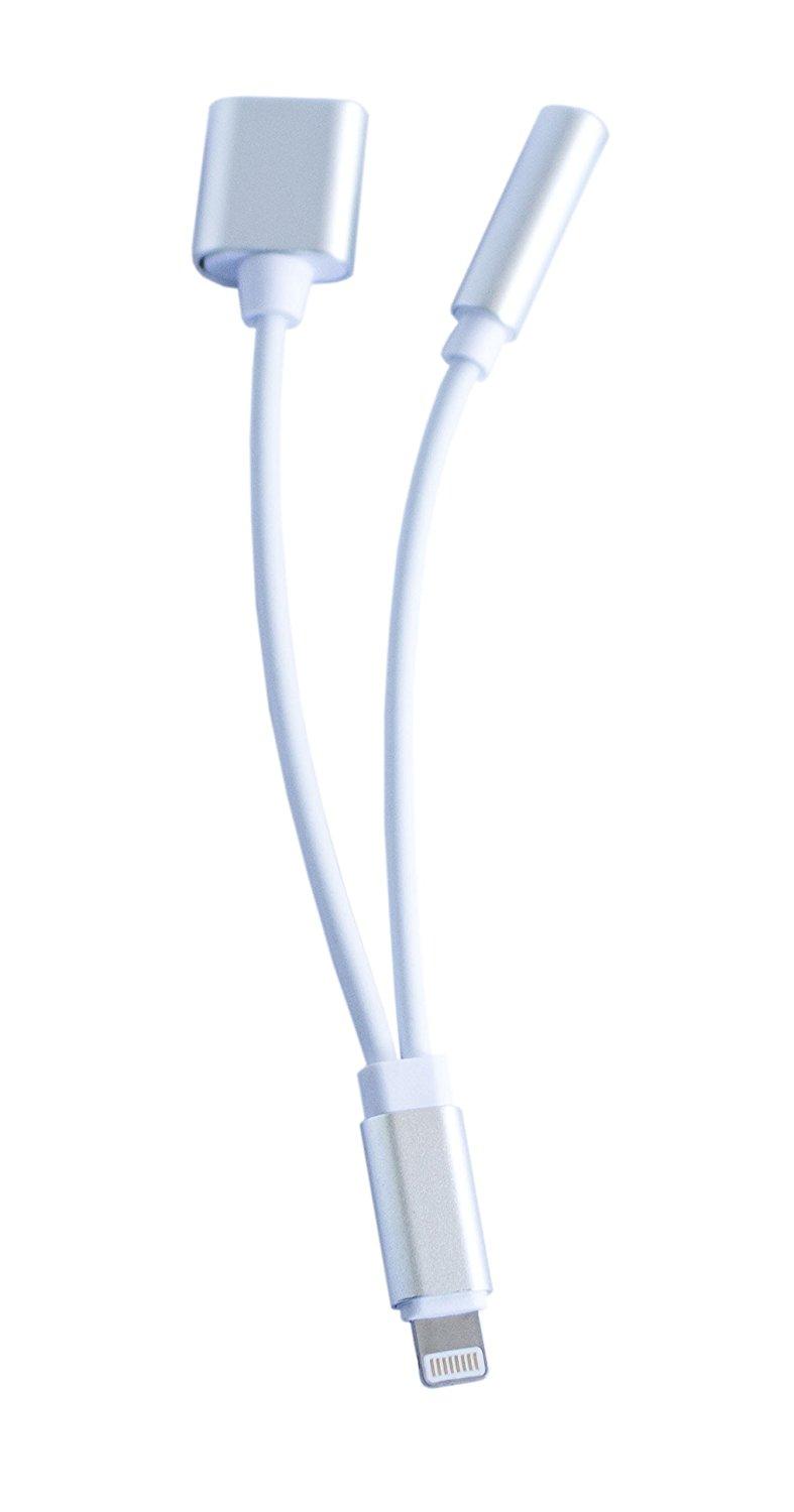 Jack chia Lightning ra 3.5mm kèm cổng sạc