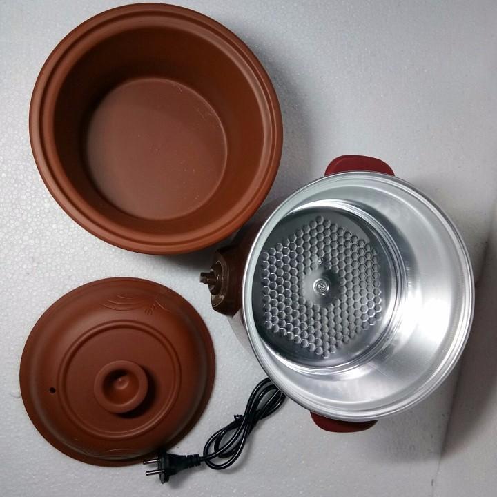 Nồi Hầm cháo, kho thịt cá 2.5 Lít Đạt Tường Màu Nâu