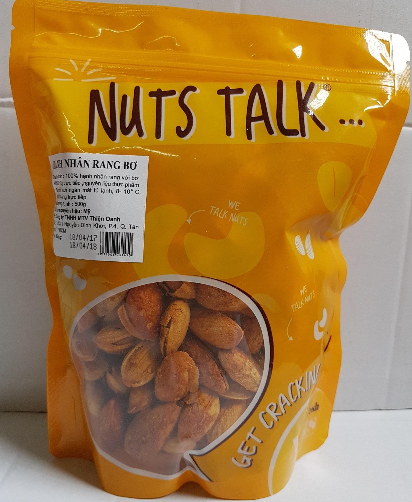 Hạnh Nhân Mỹ Rang Bơ Cao Cấp 450g