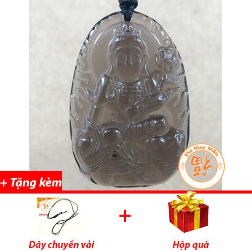 Mặt dây chuyền phật bản mệnh phổ hiền bồ tát thạch anh khói