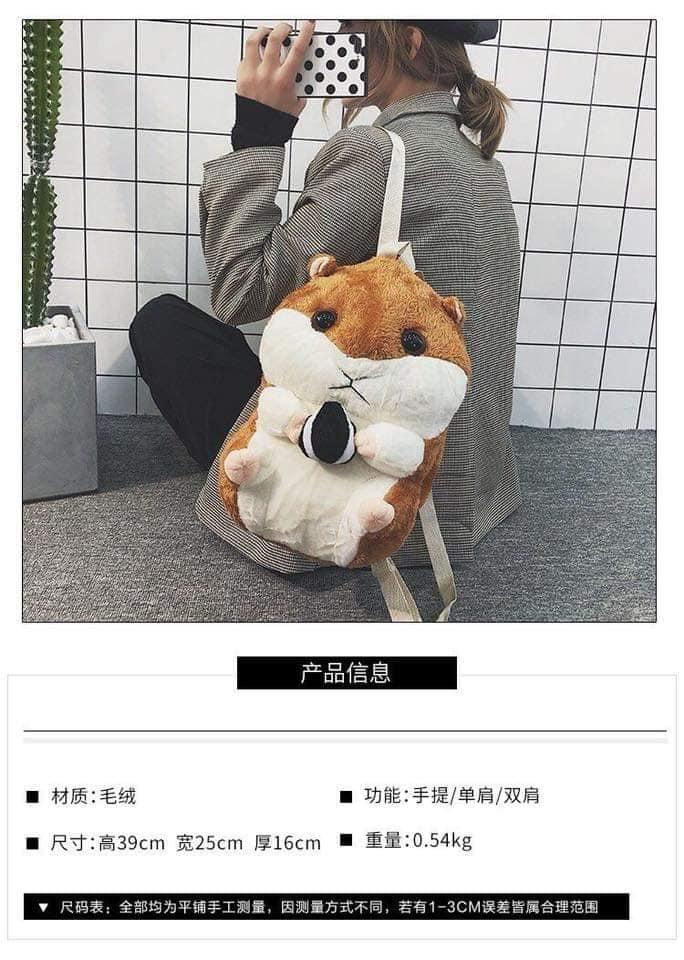 balo nữ bông hình sóc nhí