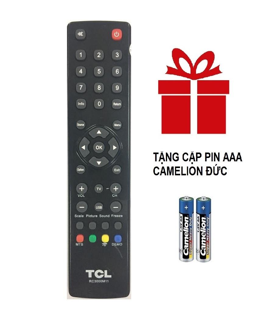 [HCM]REMOTE ĐIỀU KHIỂN TIVI TCL LED/LCD RC3000M11- TẶNG CẶP PIN AAA CAMELION