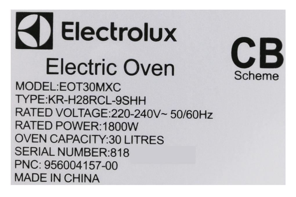 Lò nướng Electrolux EOT30MXC