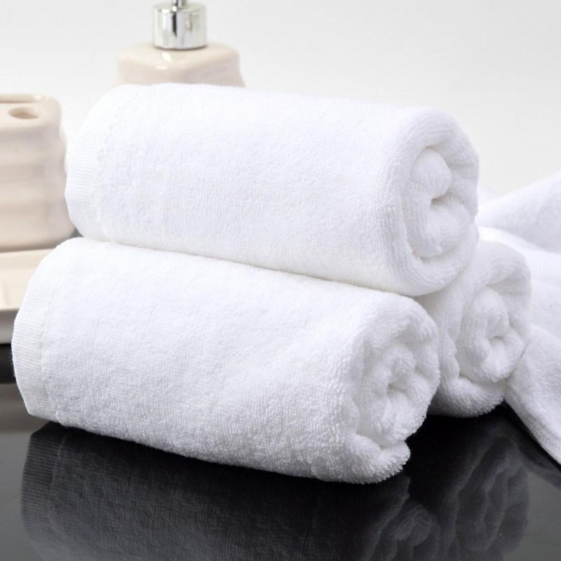 Siêu 100% Cotton Trắng Khách Sạn Khăn Mặt Khăn Mặt