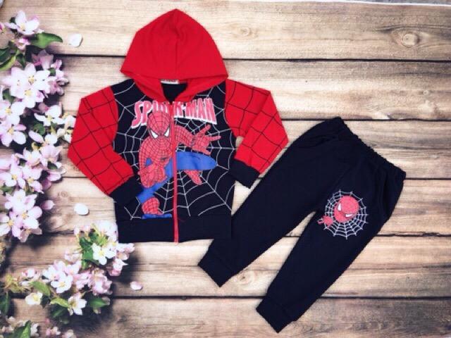 [HCM]Bộ Đồ Khoát Người Nhện Spider Man Cho Bé Trai