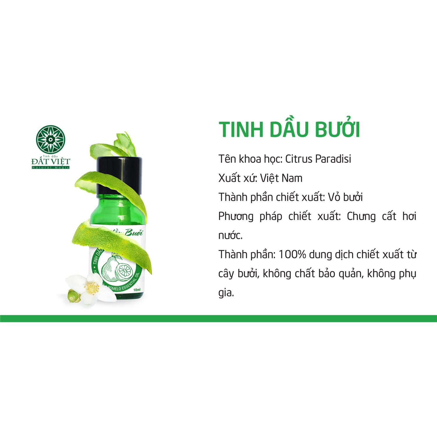 [HCM]Combo 02 Tinh Dầu Bưởi Đất Việt (10ml)