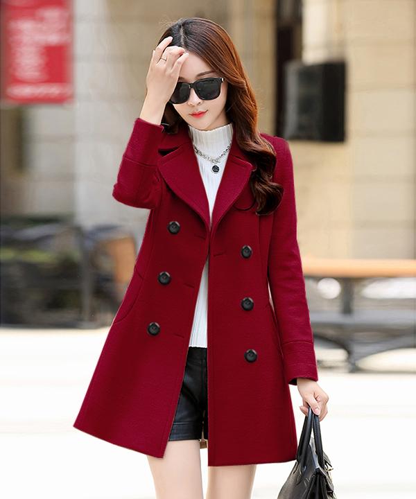 ÁO KHOÁC DẠ 6 NÚT 2 TÚI CÁCH ĐIỆU
