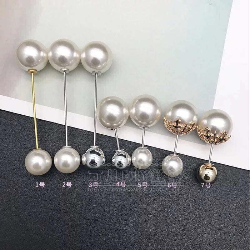Set 7 Khuy Cài Áo Ngọc Trai