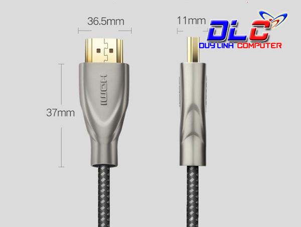 Cáp HDMI 2.0 4K Dài 1M Carbon Ugreen 50106 (60Hz)