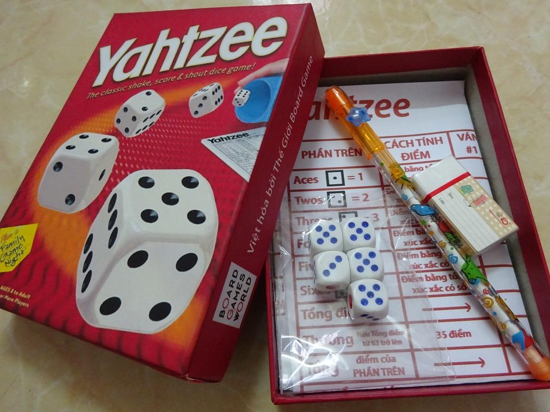 [HCM]YAHTZEE - NÀO CÙNG LẮC XÚC XẮC- CÓ KÈM ĐỒ LẮC XÍ NGẦU