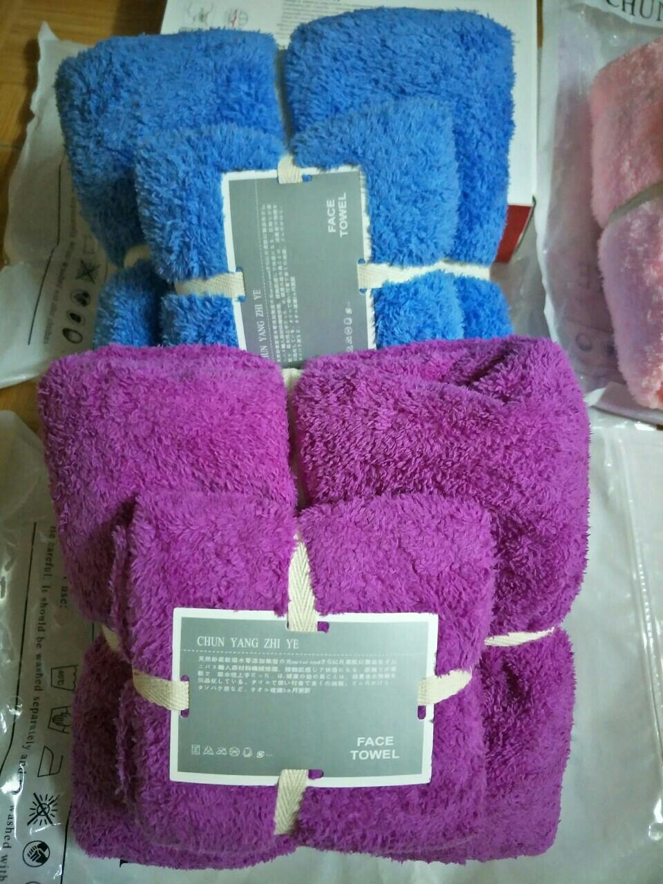 Bộ 2 khăn lông cừu cao cấp chất siêu thấm siêu mềm kích thước 1m4.