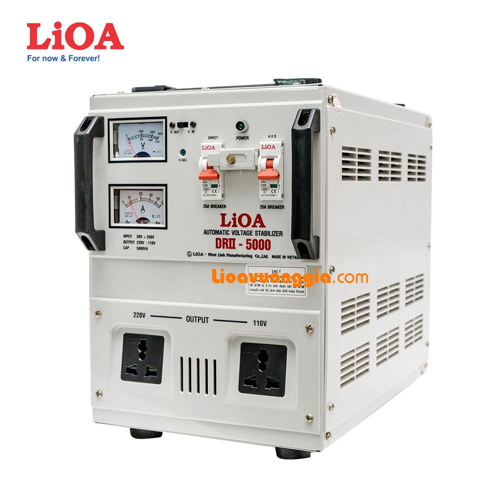 Ổn áp 1 pha LiOA 5000VA thế hệ mới DRII-5000II