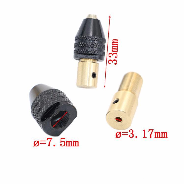 Đầu kẹp mũi khoan cho Motor trục 3.17mm