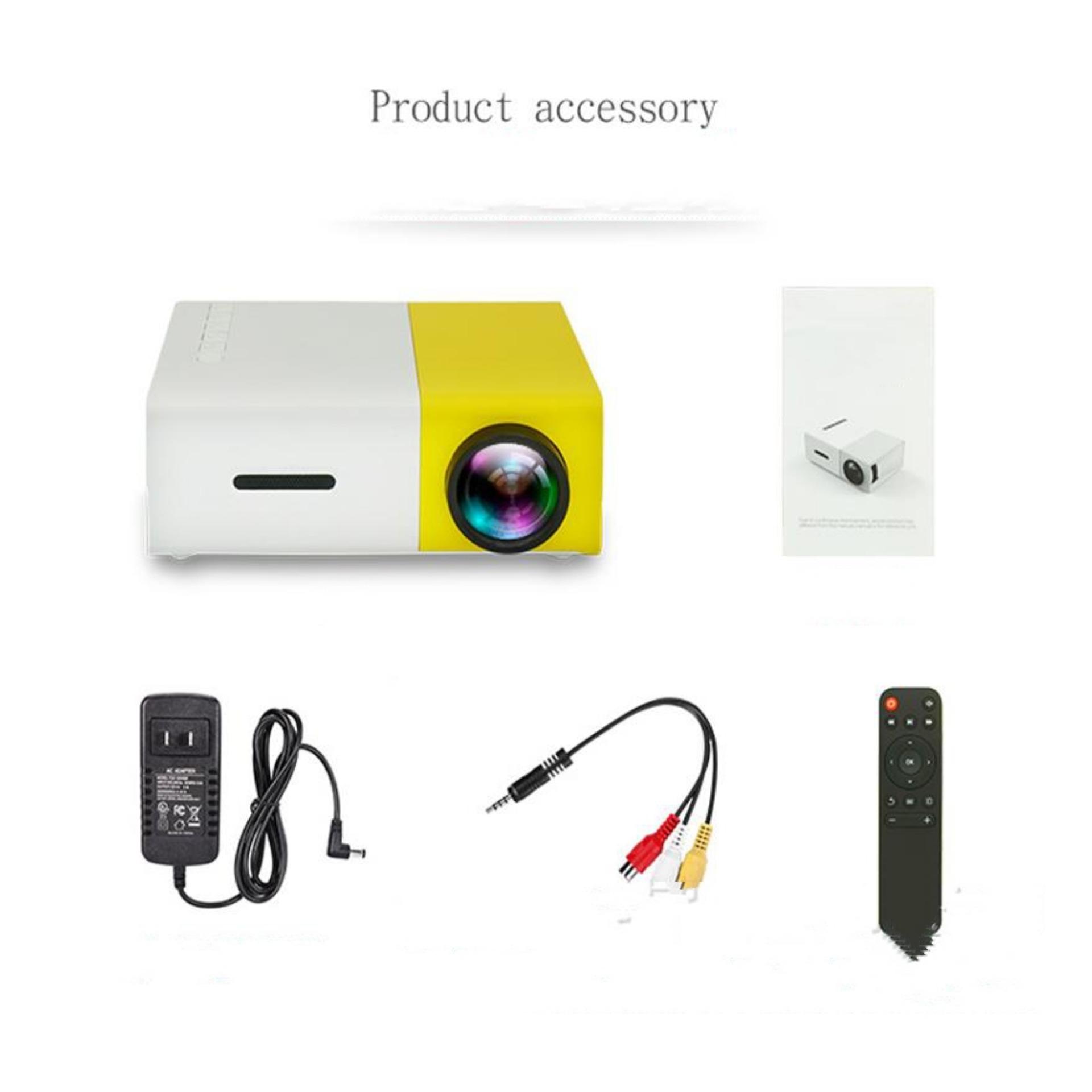 Máy Chiếu Mini M6, Máy Chiếu Mini Uy Tín, Máy Chiếu Cầm Tay Mini YG300, Thiết Kế Nhỏ Gọn, Độ Phân Giải Cao Giúp Hình Ảnh Sắc Nét, Kết Nối Với Nhiều Thiết Bị Như Máy Tính, Điện Thoại, USB