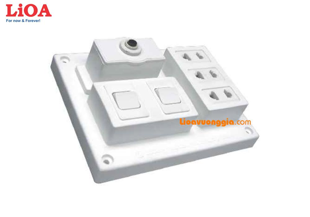 Combo 2 bảng điện + 1 cầudao LiOA