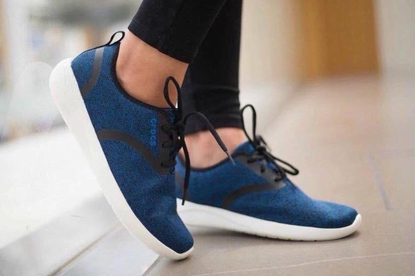 Giầy vải len LiteRide buộc dây (XANH)