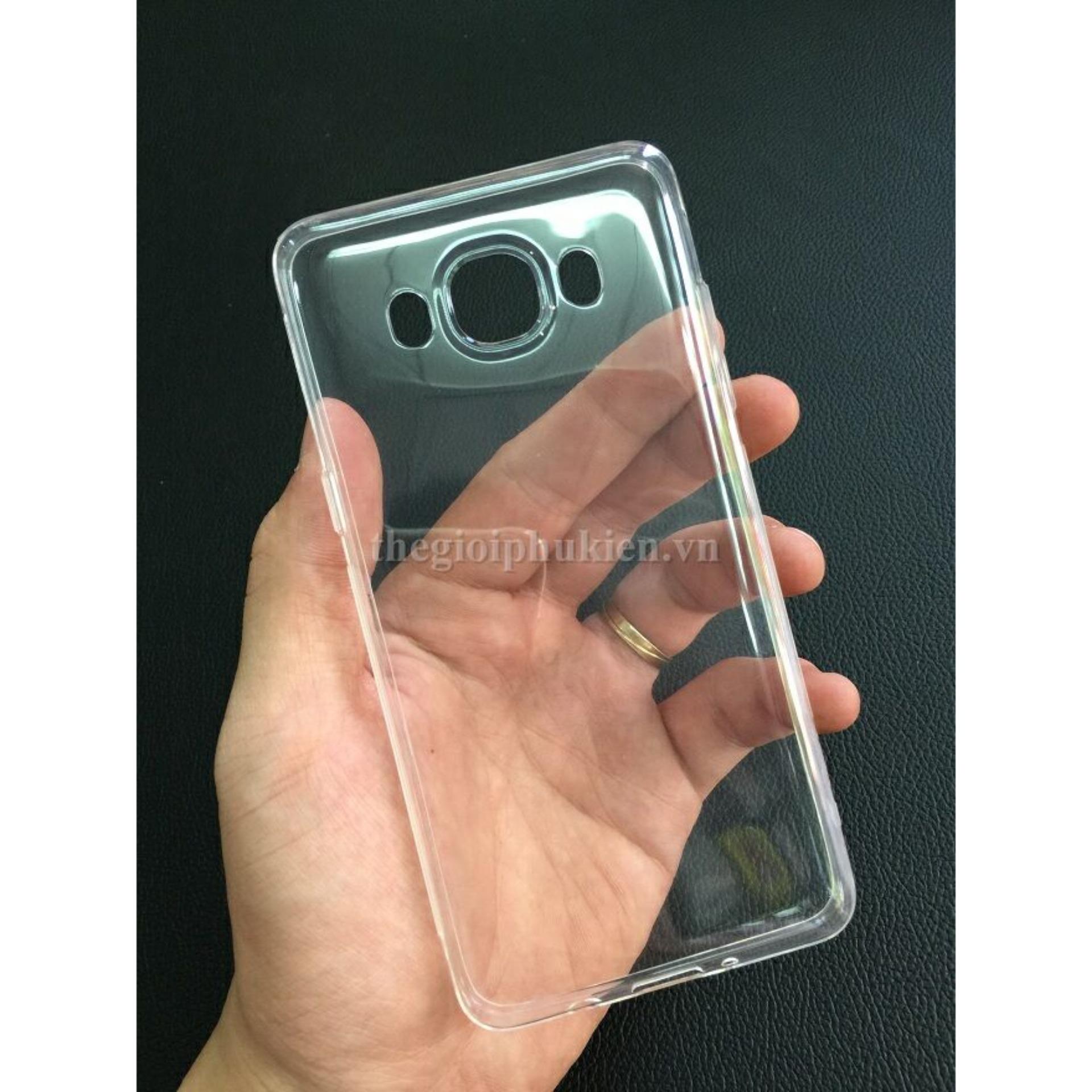 Ốp silicon cho Samsung Galaxy J7 2016 / J710 (Trắng trong suốt)