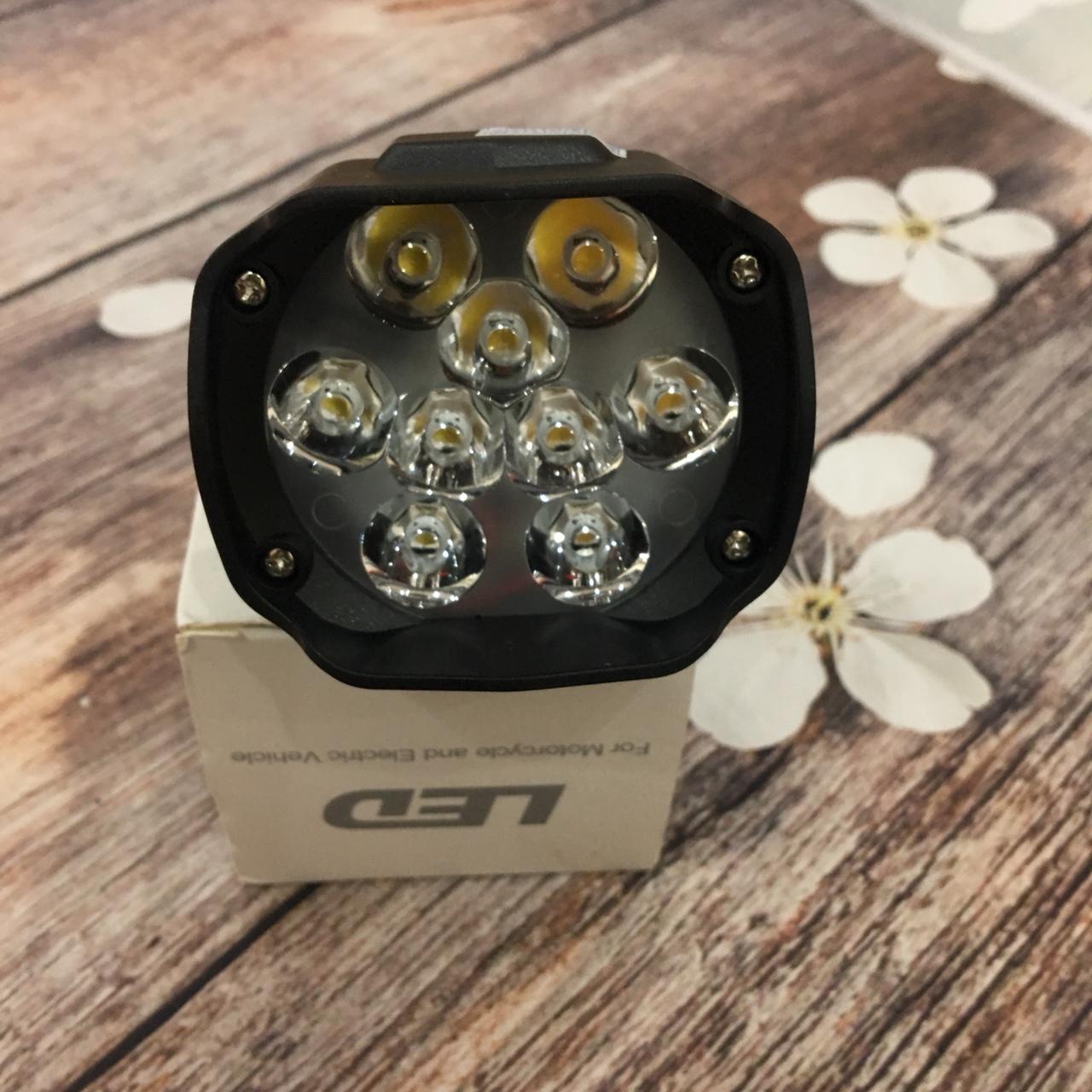 Đèn led trợ sáng L5 9 bóng led cho xe máy