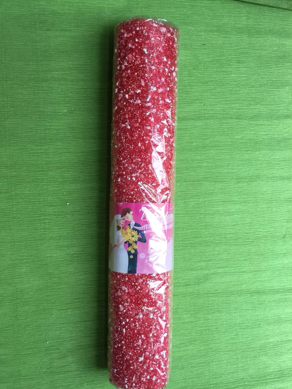 4 mét Giấy lưới tuyết gói hoa màu đỏ