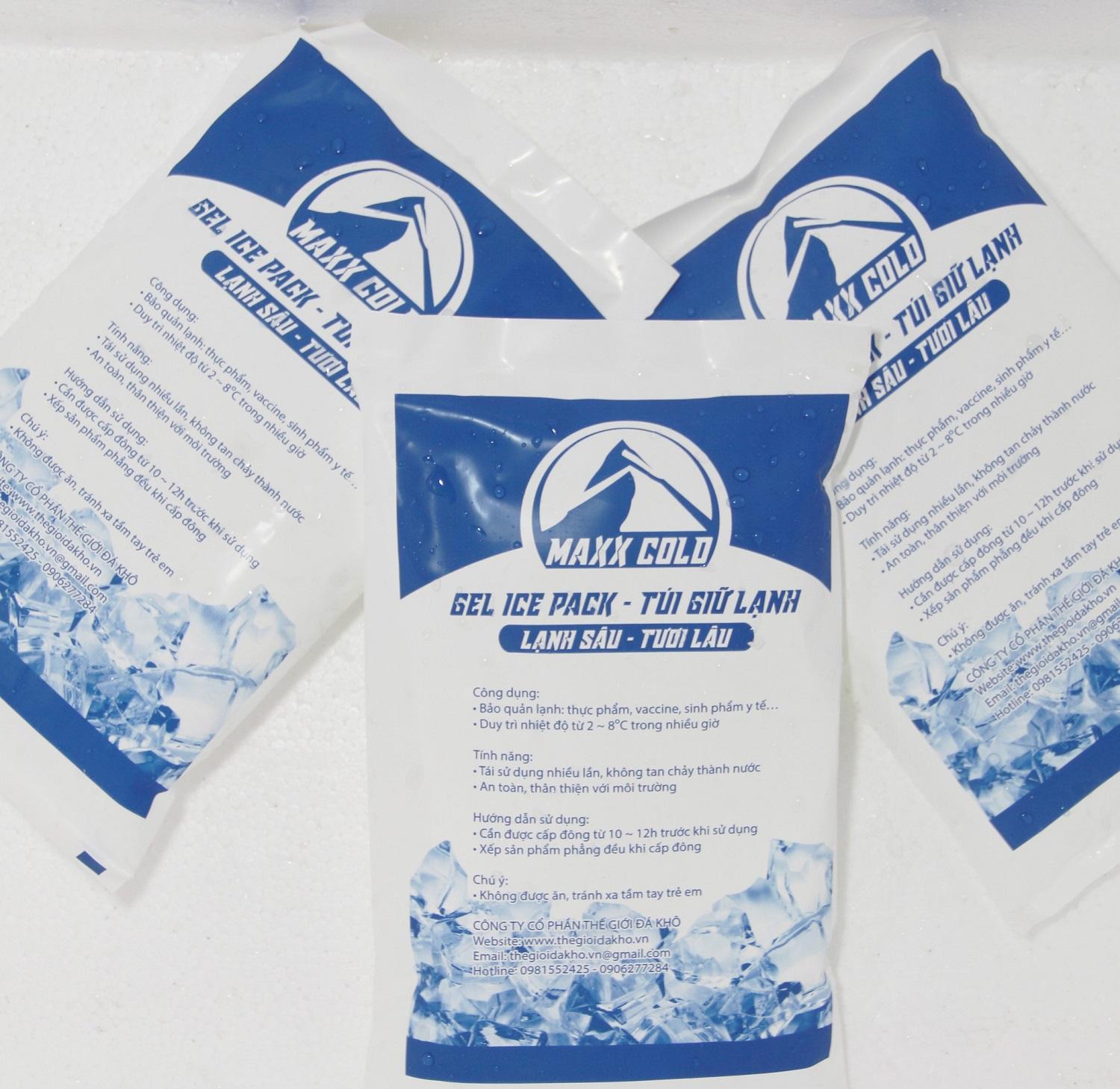 Bộ 5 túi đá gel giữ lạnh Maxx Cold 500gr