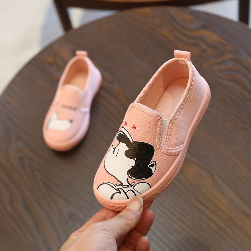 Giầy Slip on hồng yêu cho bé gái